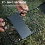 Mini Camping Table Adjustable Height Retractable Grid Table Stove Rack Metal Folding Tea Table for Outdoor Camping - Image 5