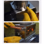 3F UL GEAR Desktop Stove Winter Heating Cooking Stove Multifunctional With Chimney Tent Warm Firewood Stove Ornamental Stove - Image 5