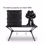 -BLACKDOG Folding Table Aluminium Alloy 4.3kg Ultralight Adjustable Height Outdoor Camping Picnic Portable Table - Image 3