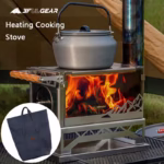 3F UL GEAR Desktop Stove Winter Heating Cooking Stove Multifunctional With Chimney Tent Warm Firewood Stove Ornamental Stove