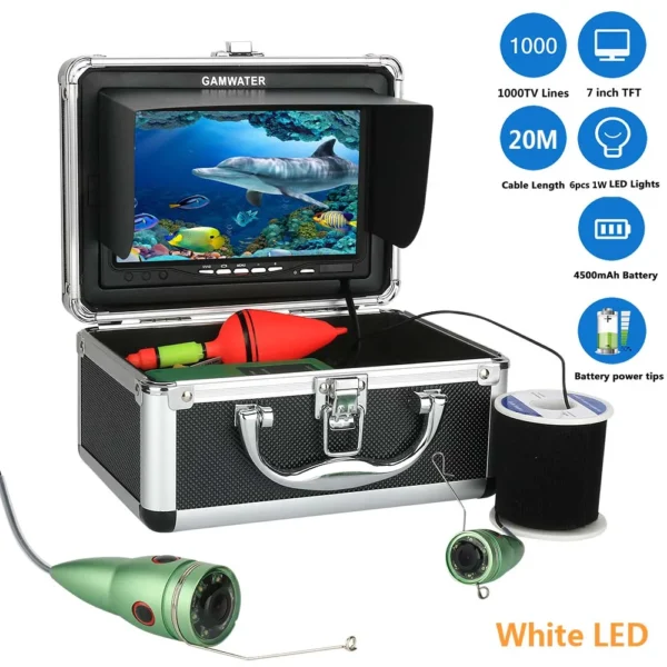 Revolutionary 7" HD Underwater Fishing Camera with LED Lights