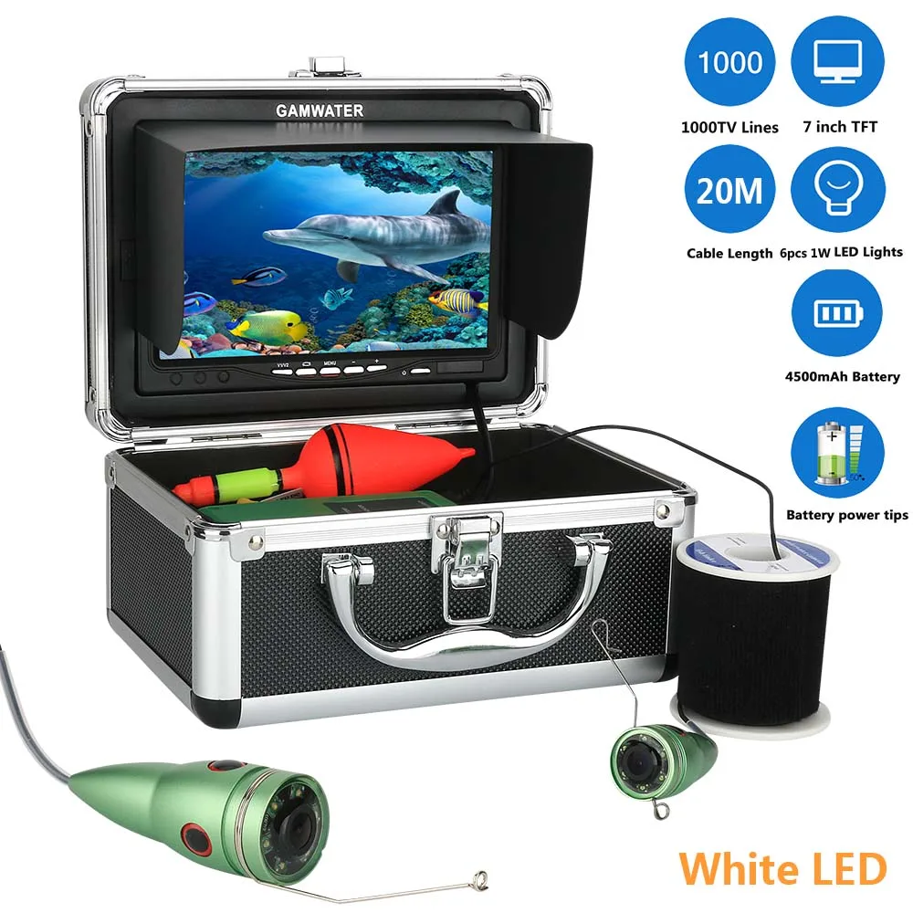 Revolutionary 7" HD Underwater Fishing Camera with LED Lights