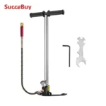 SucceBuy 3 Stage PCP Pump + Pressure Gauge 4500PSI Tire Kayak Ball Inflatable Air Gun Filling Stirrup High Pressure Hand Pump