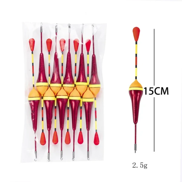 Vibrant 10-Piece Fishing Floats Set for Ultimate Catch Success