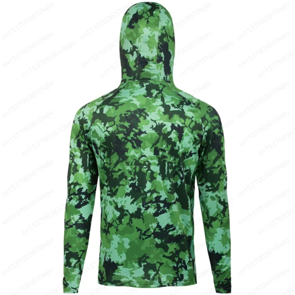 HUK Camouflage Hooded Fishing Shirt - UPF 50+ Protection