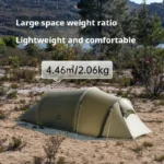 Opalus UL Tent Lightweight Outdoor Hiking Camping Glamping Large Space Tunnel Tent for 2-3 Person 4 Season Travel - Image 3