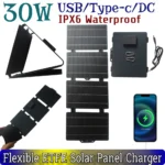 Solar Charger Bag 30 W - Waterproof Foldable Power for Adventures - Image 2