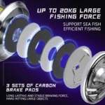 BEARKING Saltwater Reel: Lightweight 9+1 BB for Big Catches - Image 3