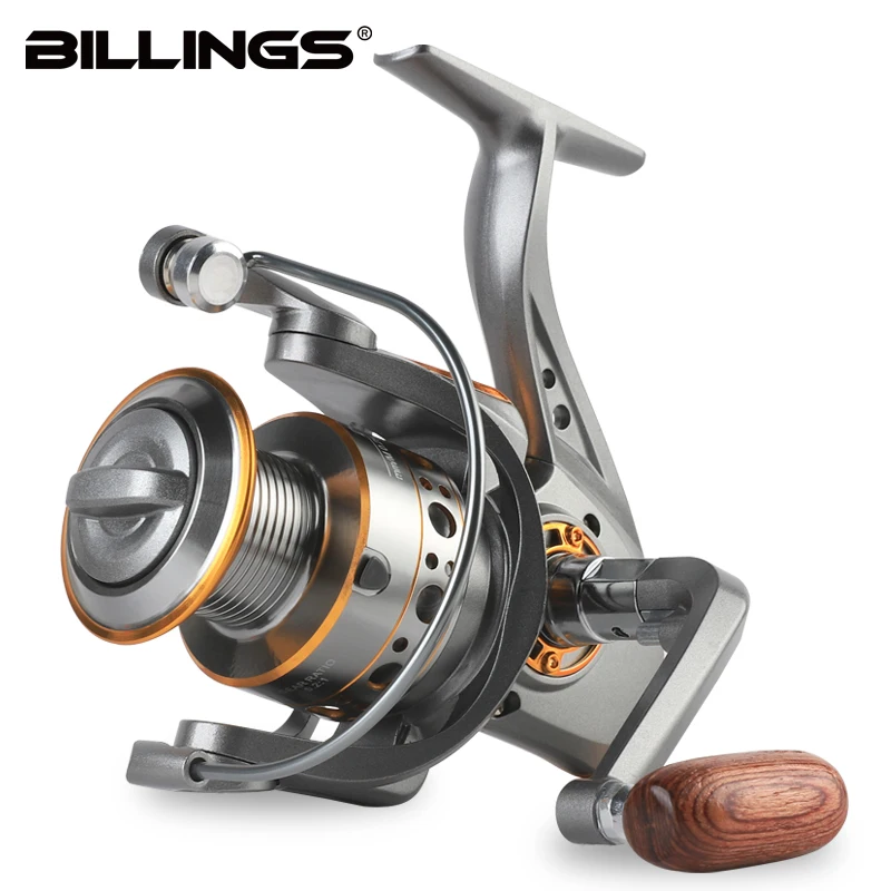 BILLINGS DC Spinning Reel: 5.2: 1 Gear, 26 LB Drag Power