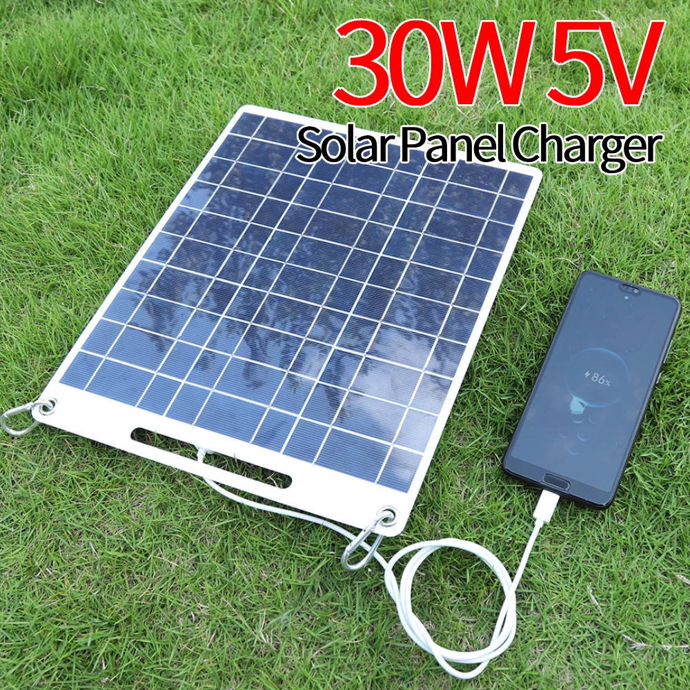 30 W Portable Solar Charger: Outdoor Power Anywhere, Anytime