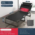 Portable Folding Single Bed for Office Naps & Camping Comfort