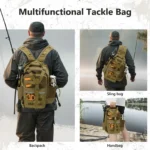 Versatile Fishing Sling Backpack with Rod Holder & Storage - Image 2