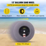 Beach Balloon Wheels for Kayaks & Canoes - Easy Glide Tires - Image 4