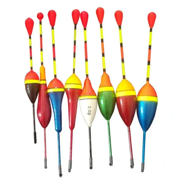 Vibrant Fishing Floats Set - 10 Pcs for Enhanced Catch Success