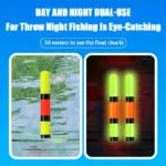 Luminous Rock Fishing Float with Color-Changing Tail for Night Anglers - Image 2