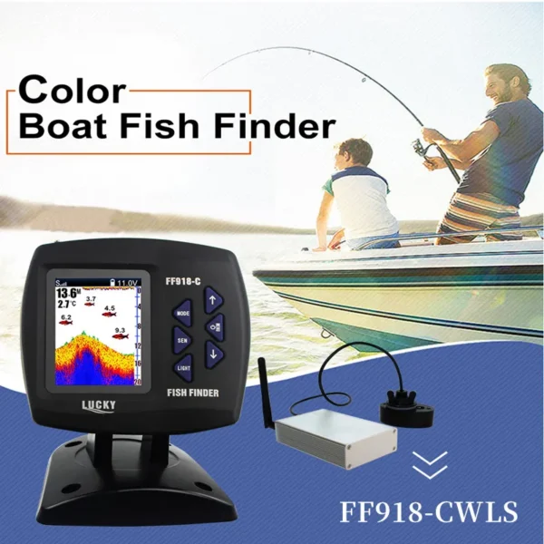 LUCKY FF918-CWLS Wireless Fish Finder - 980 ft Range Adventure