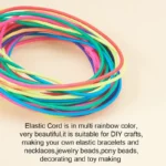 Vibrant 10 M Rainbow Elastic Rope for Endless Crafting Fun - Image 5