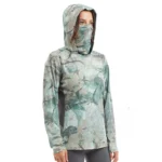Women's UV Protection Fishing Hoodie with Face Mask - Quick-Dry Comfort