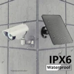 10W 5V IP Security Camera Charger Type-C DC5521 Monocrystalline Portable Solar Panel Wall Mount for Intelligent Doorbell Camera - Image 4