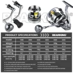 BEARKING Saltwater Reel: Lightweight 9+1 BB for Big Catches - Image 2