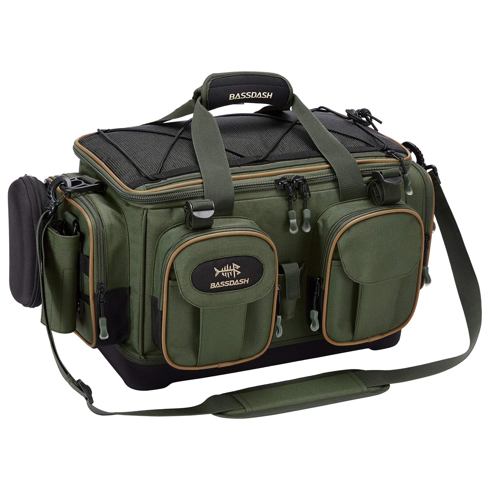 BASSDASH Lightweight Fishing Shoulder Bag - Water-Resistant Gear Storage