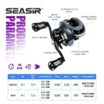 SEASIR Cast-X Baitcasting Reel: High-Speed Fishing Excellence - Image 2