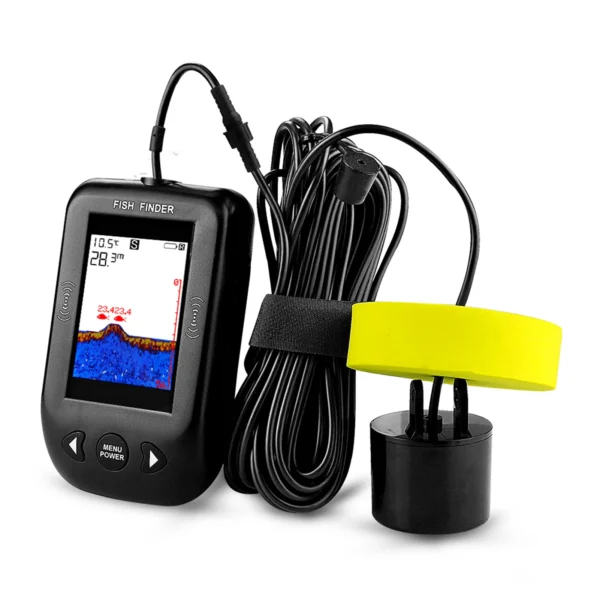 Portable Sonar Fish Finder with LCD - 100 m Depth Detection