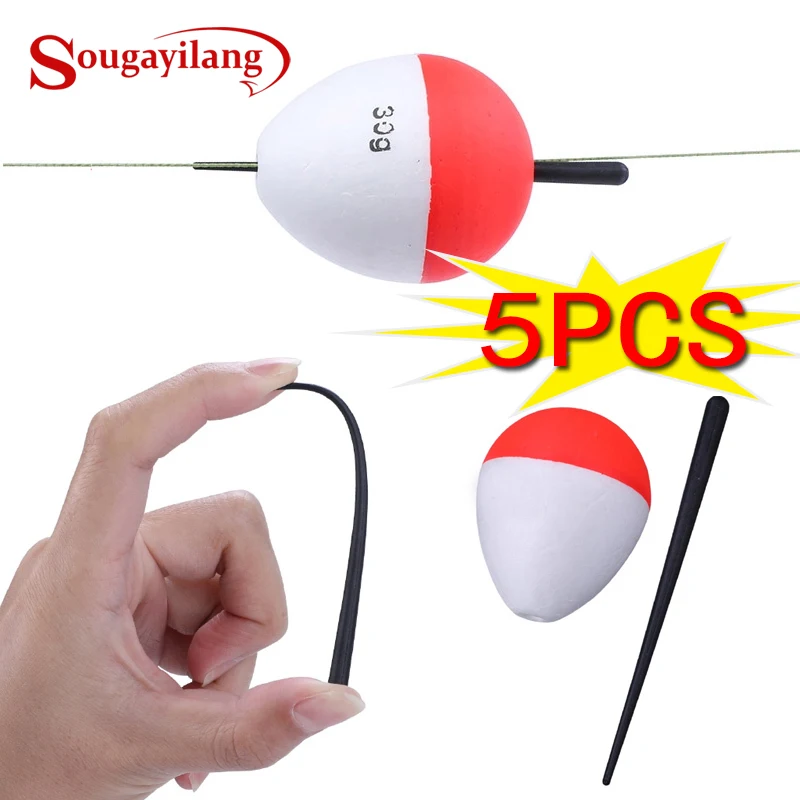 Sougayilang 5 Pcs EVA Fishing Floats - Perfect for Every Angler