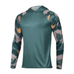 Men's Green Camo Fishing Hoodie - Sun Protection & Comfort - Image 2