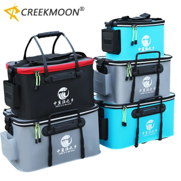 Ultimate Waterproof Fishing Bucket Bag with Side Pocket