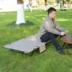 Ultralight 150 kg Camping Cot: Compact, Widened Comfort Bed - Image 2