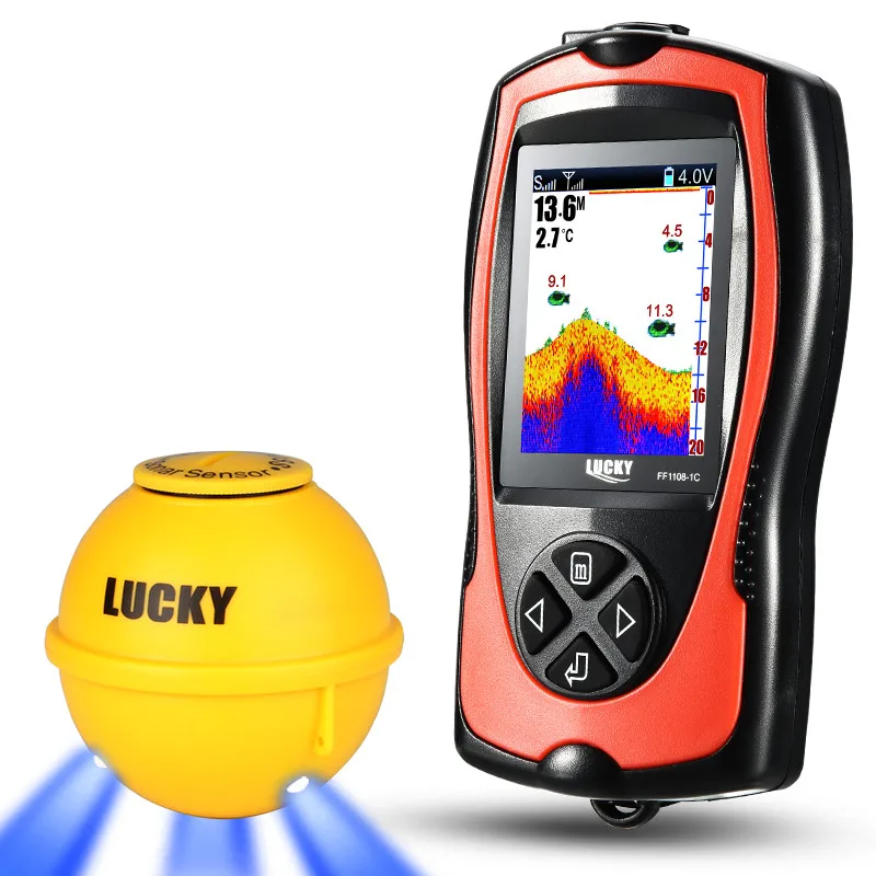 Rechargeable Lucky Sonar Fish Finder: Catch More Fish Today!
