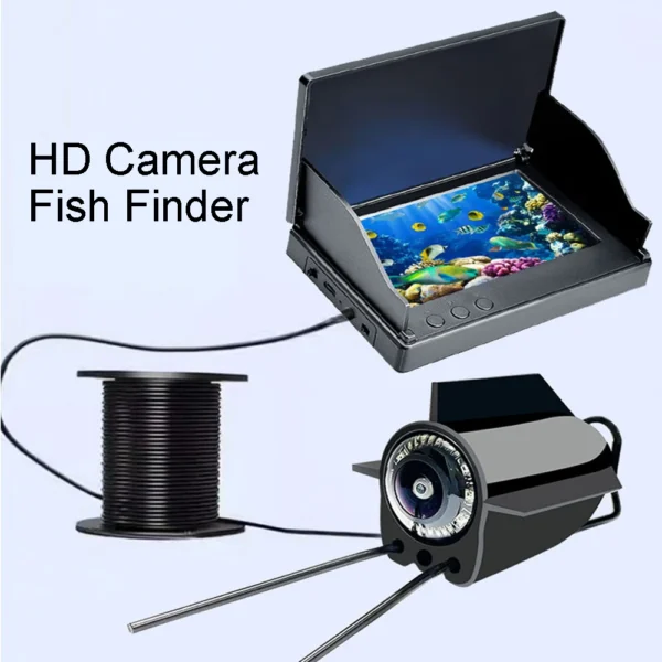 HD Waterproof Fish Finder with Night Vision - 4.3" LCD Adventure