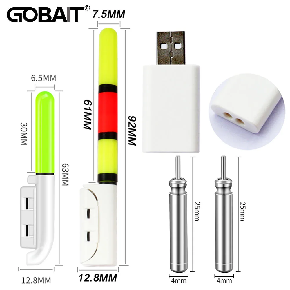 Luminous Night Fishing Floats with USB Charger & Durability