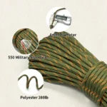 10-Cord Military-Grade Paracord for Ultimate Outdoor Survival - Image 3