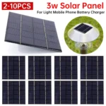 Compact 3 W Portable Solar Panel: Power Up Anywhere!