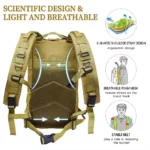 Adventure-Ready Fishing Tactical Backpack for Outdoor Enthusiasts - Image 4