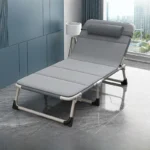 56175cm-round-tube-reinforcement-gray-bed-free-comfortable-cotton-pad