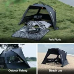 -BLACKDOG Beach Automatic Tent Lightweight Outdoor Travel Family Camping Tent Waterproof Sunscreen Awning Quick Open - Image 6
