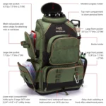 Bassdash Tactical Fishing Backpack: Lightweight & Weatherproof Gear - Image 3