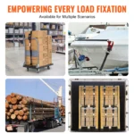 SucceBuy 4pcs Trailer Ratchet Tie Down Straps with Padded Handles Hook Brake Binding Belt for Moving Securing Cargo Motorcycle - Image 6