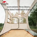 Automatic Tent With Snow Skirt 4 Season 4 People Outdoor Camping Quick Open Tent Double Layers 3 Door Waterproof Tent - Image 6