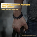 Adventure-Ready Survival Paracord Bracelet for Outdoor Enthusiasts - Image 6