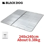 -BLACKDOG Aluminum Film Picnic Mat Outdoor Camping Tent Ground Cloth Moisture Proof Folding Mat Ultralight 2.4x2.4m
