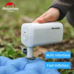 Compact 3-in-1 Air Pump, Light & Power Bank for Camping