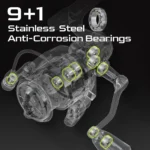 HANDING M1 Spinning Reel - 12 kg Drag, Smooth 9+1 Bearings - Image 3