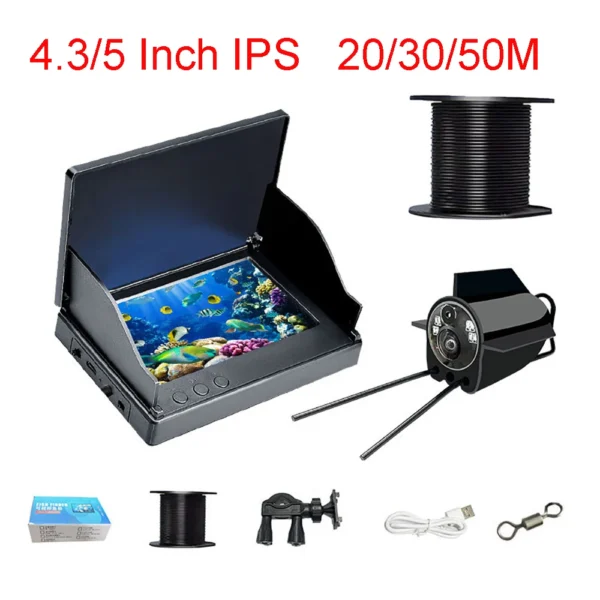HD Waterproof Fish Finder with Night Vision - 4.3" LCD Adventure