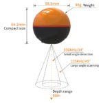 Erchang F68 Wireless Fish Finder: Smart Sonar with GPS Magic - Image 2