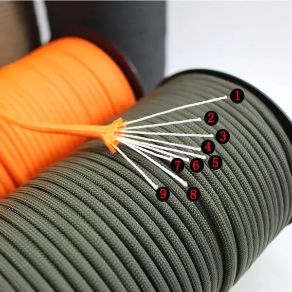 Ultimate 100 m 550 Paracord: Durable Outdoor Survival Rope