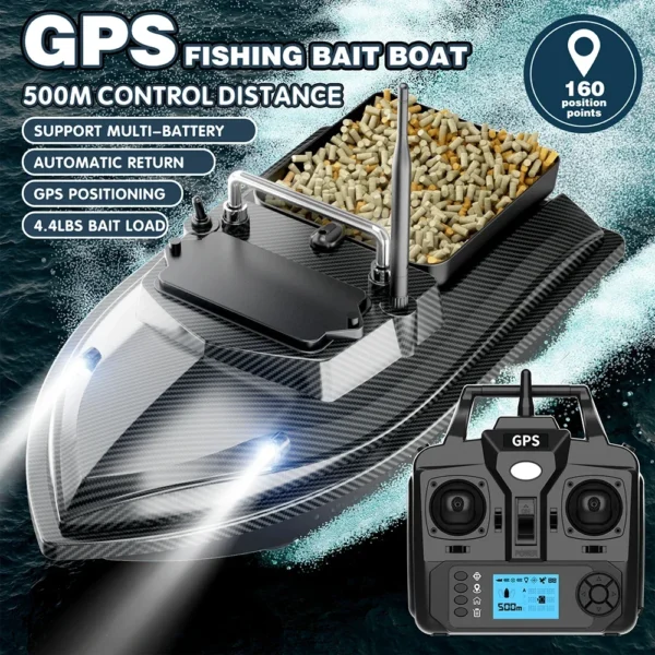 MBLN RC Bait Boat: GPS Precision for Effortless Fishing Adventures